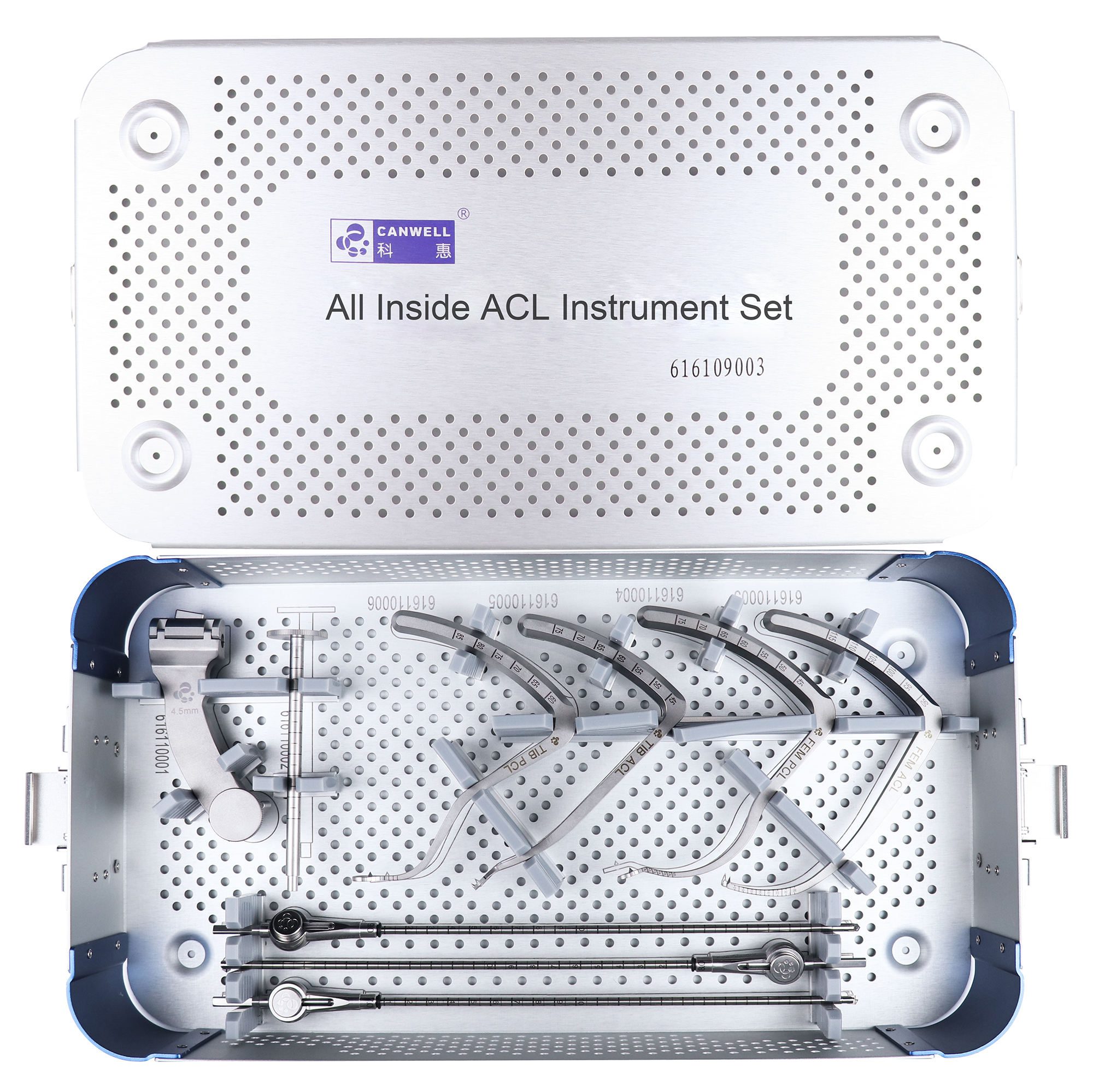 ACL PCL reconstruction drill guide instrument set